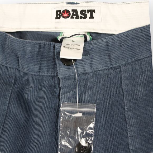 BOAST USA Mens 36 Patch Pocket Corduroy Short Blue NWT 7.5" Inseam - Picture 8 of 10